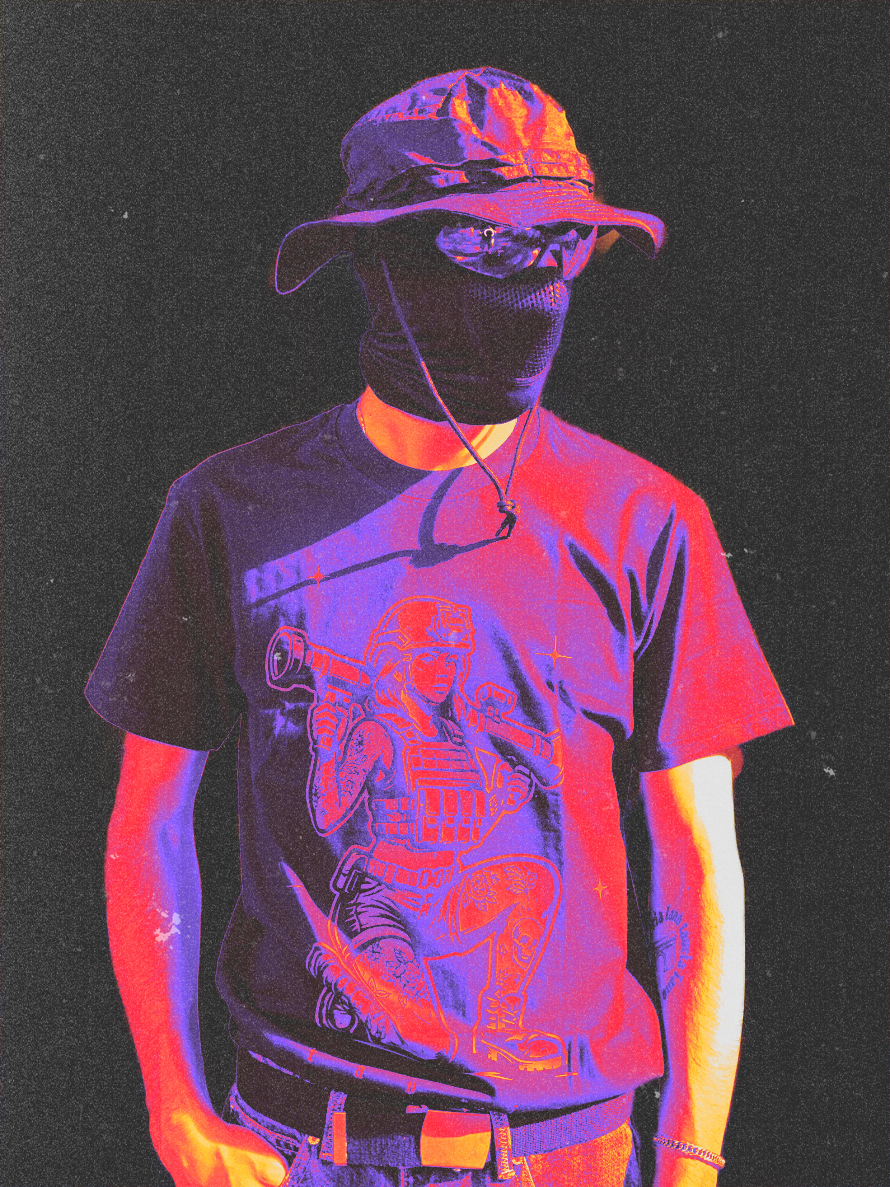 TAVRIA Night Raid — T-Shirt mit Combat-Art im Military-Stil
